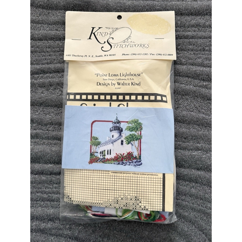 Kind Stitchworks StitchShots Counted Cross Stitch Kit‎ POINT LOMA LIGHTHOUSE